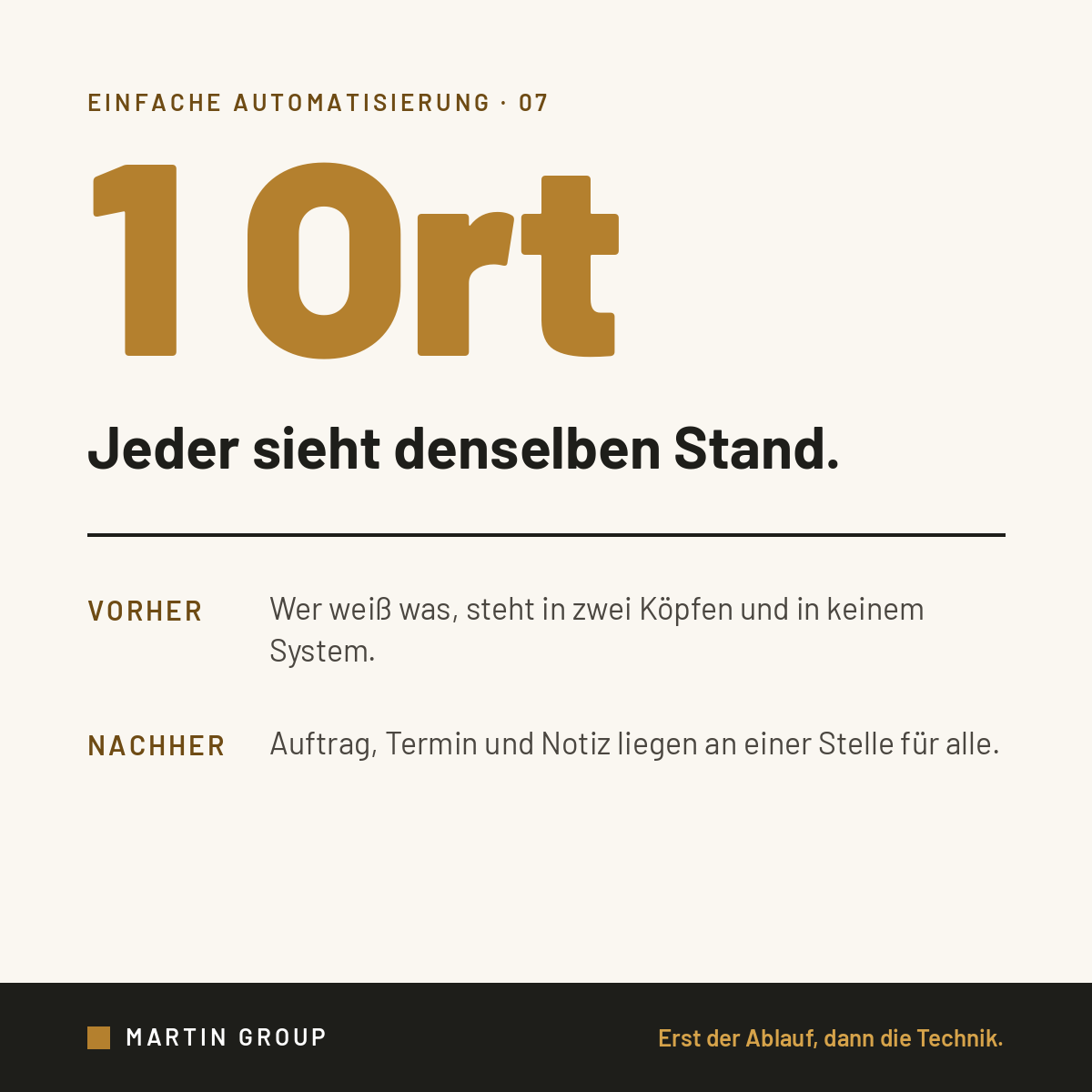 Das Wissen steckt in zwei Köpfen.